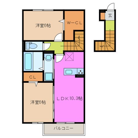 雅野Ⅷの物件間取画像